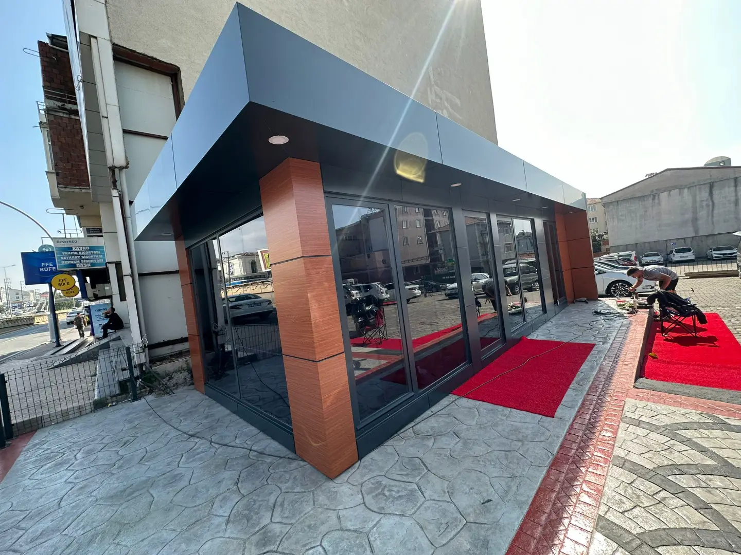 350CMX900CM KOMPOZİT KAPLAMA ÖZEL TASARIM  OFİS KONTEYNER
