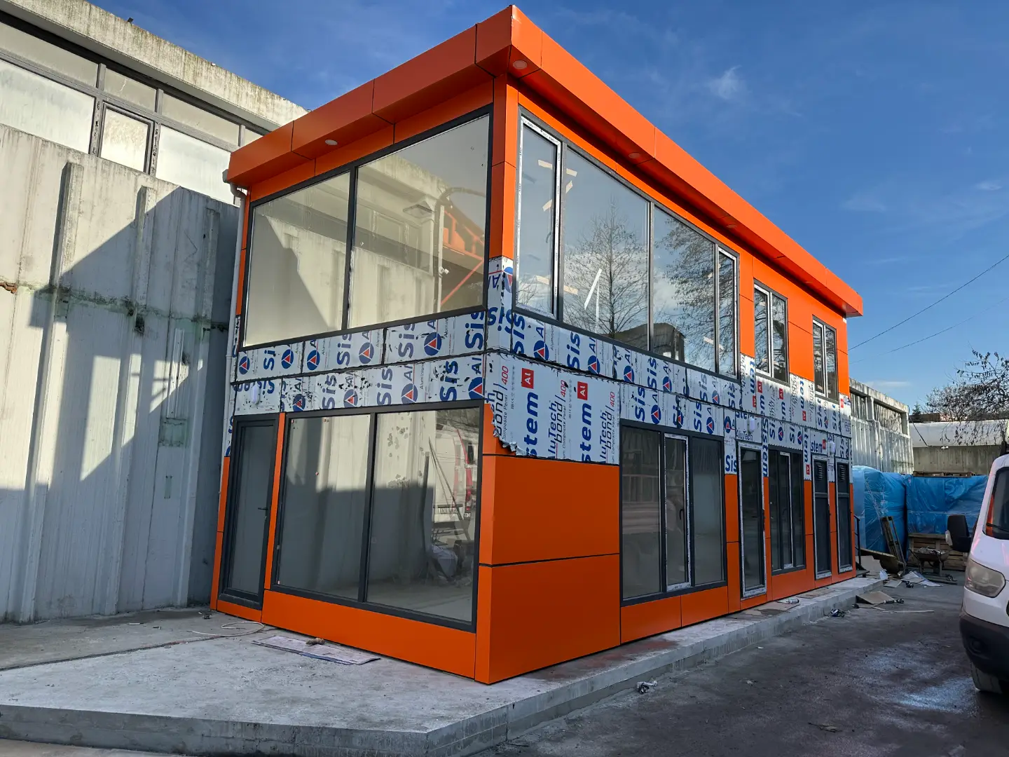 İKİ KATLI KOMPOZİT KAPLAMA OFİS KONTEYNER